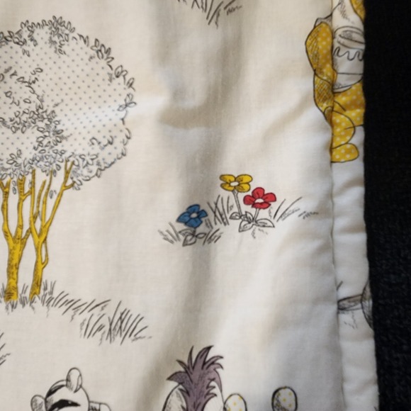 Homemade Winnie The Pooh Baby Blanket‎ Fleece Back & Embroidered - Picture 6 of 12